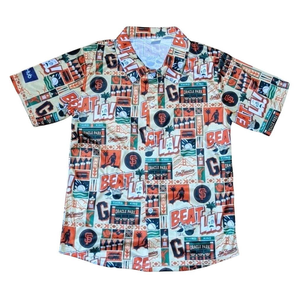 San Francisco Giants 2024 BEAT LA ALOHA SHIRT Dodgers 6/29/24 MEDIUM